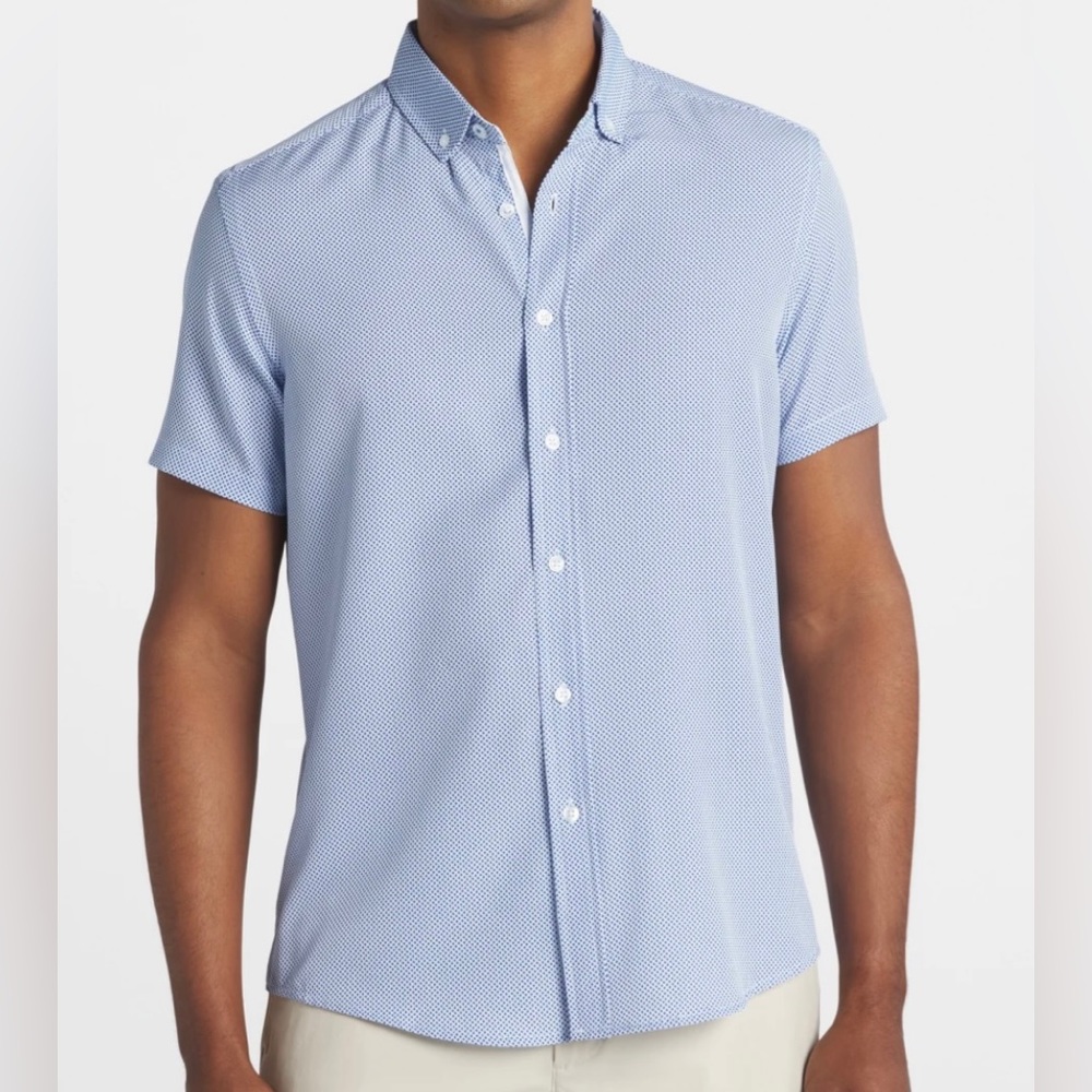 Men’s International Report 4-Way Performance Short Sleeve Sport Shirt - BNWT!!